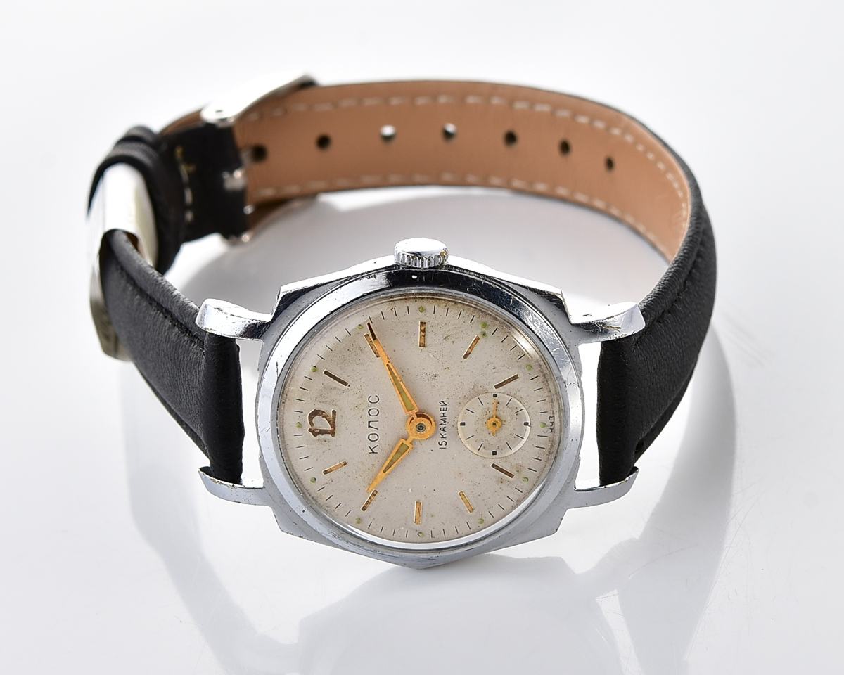 Vintage soviet KOLOS mechanical wristwatch from the 1950s