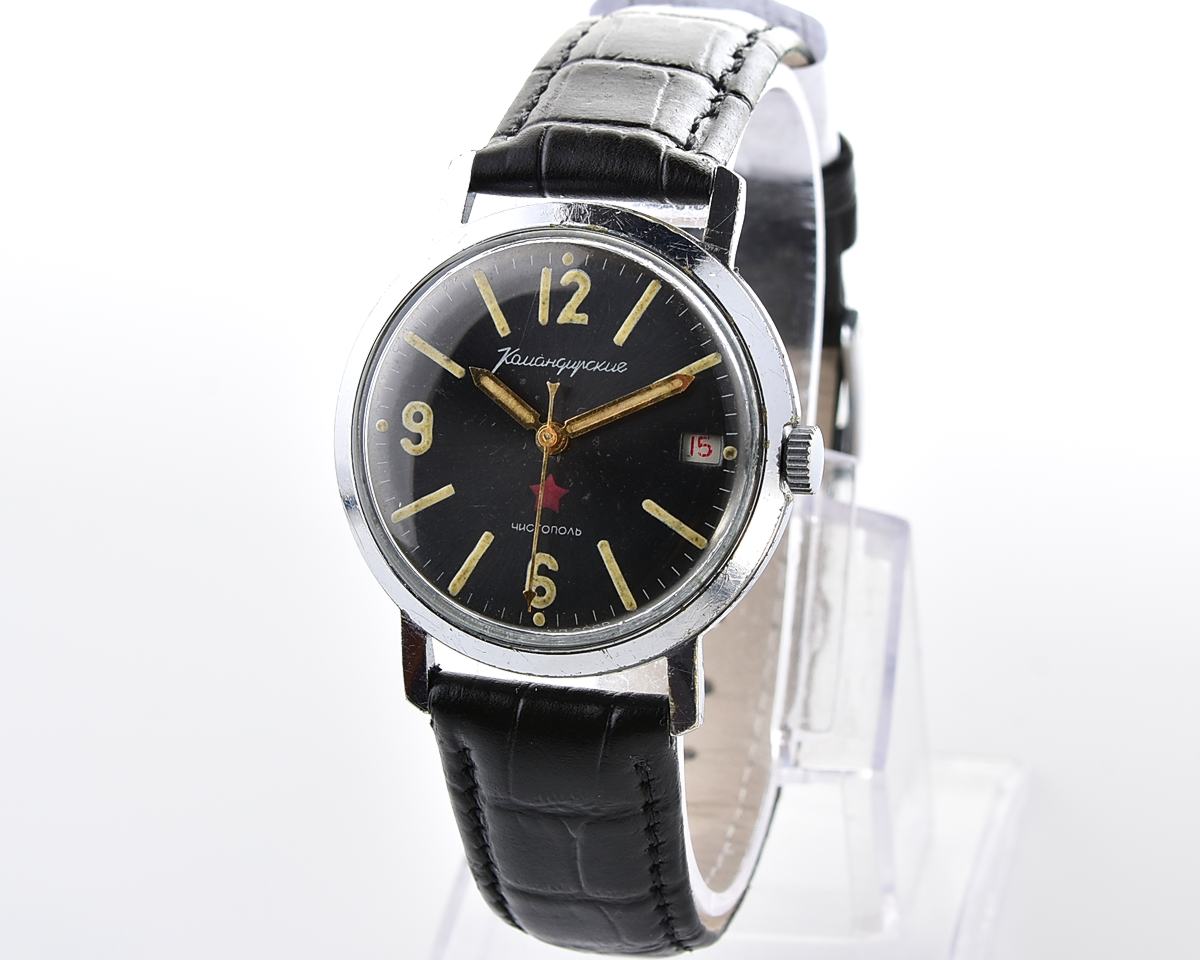 Soviet Vostok Komandirskie vintage mechanical wristwatch