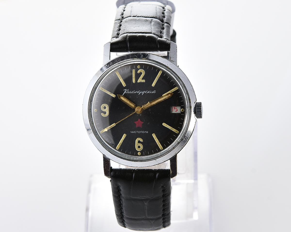 Soviet Vostok Komandirskie vintage mechanical wristwatch