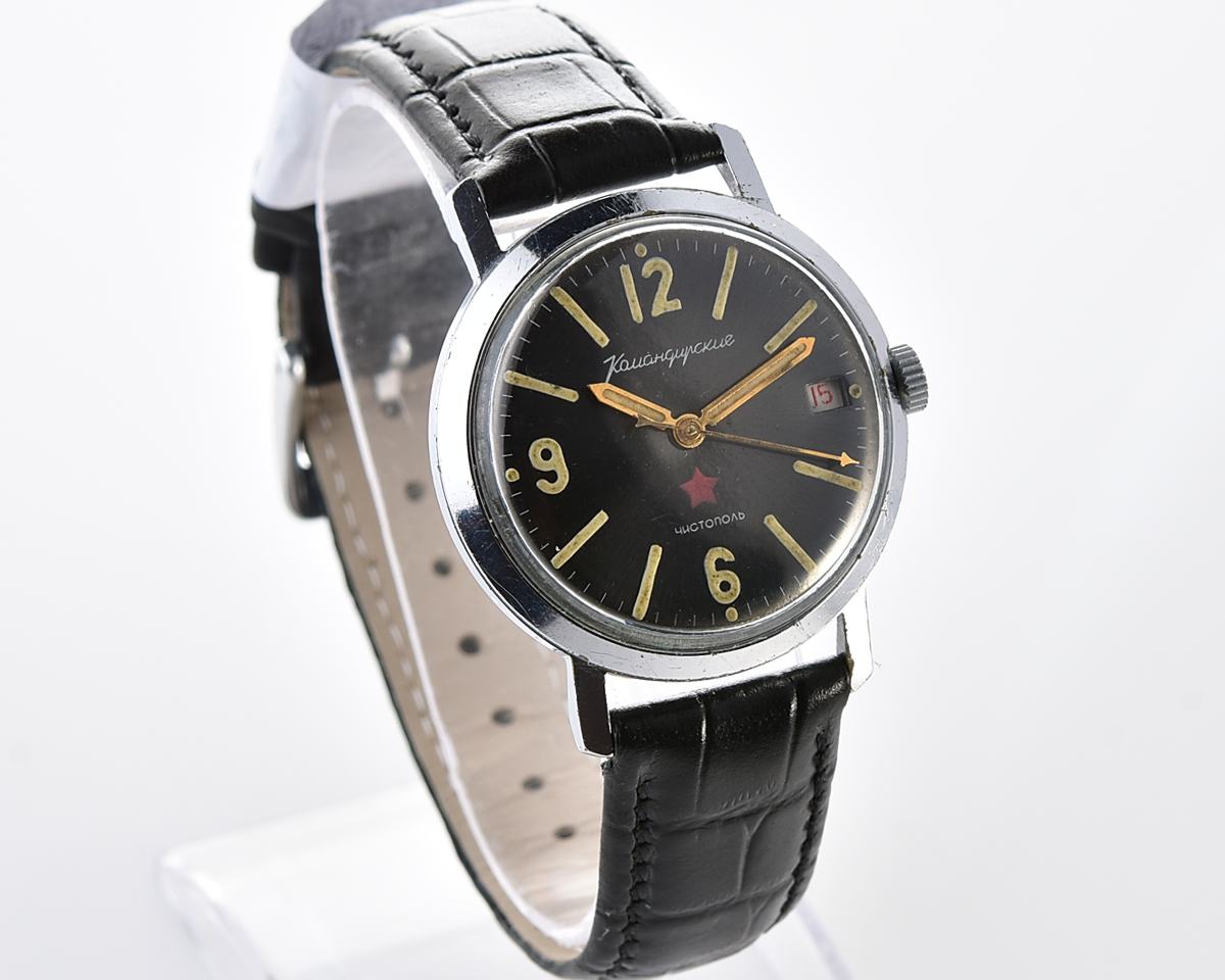 Soviet Vostok Komandirskie vintage mechanical wristwatch
