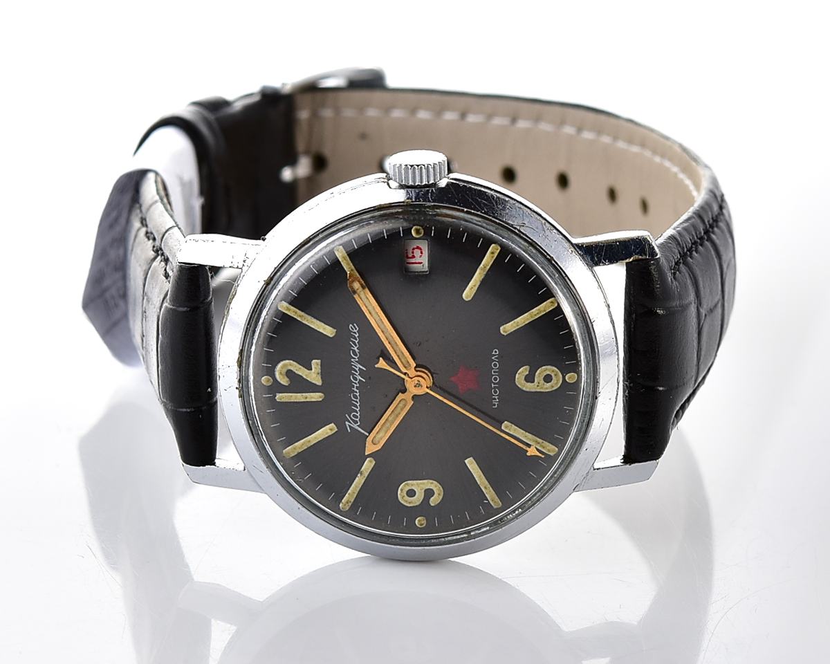 Soviet Vostok Komandirskie vintage mechanical wristwatch