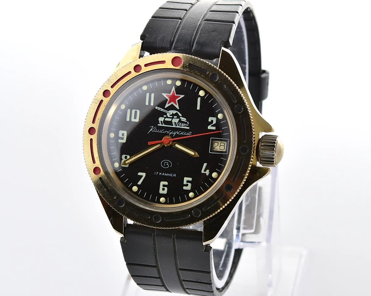 Soviet Vostok Komandirskie TANK mechanical wristwatch
