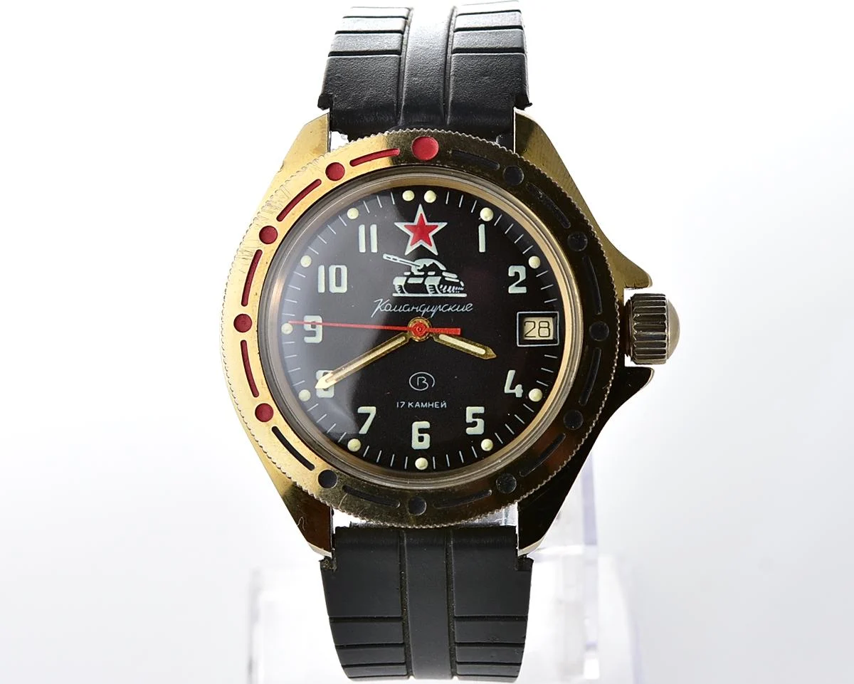 Soviet Vostok Komandirskie TANK mechanical wristwatch