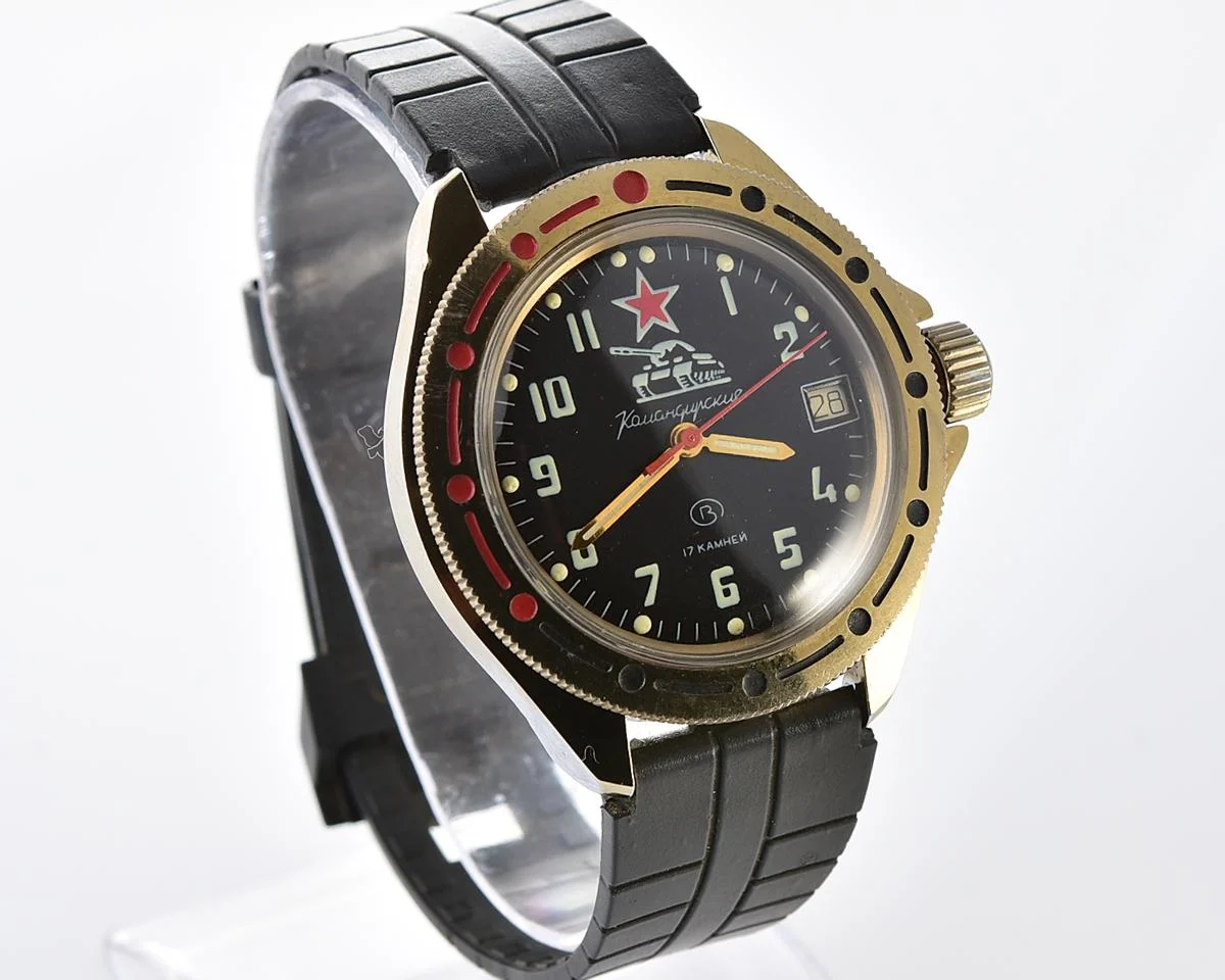 Soviet Vostok Komandirskie TANK mechanical wristwatch