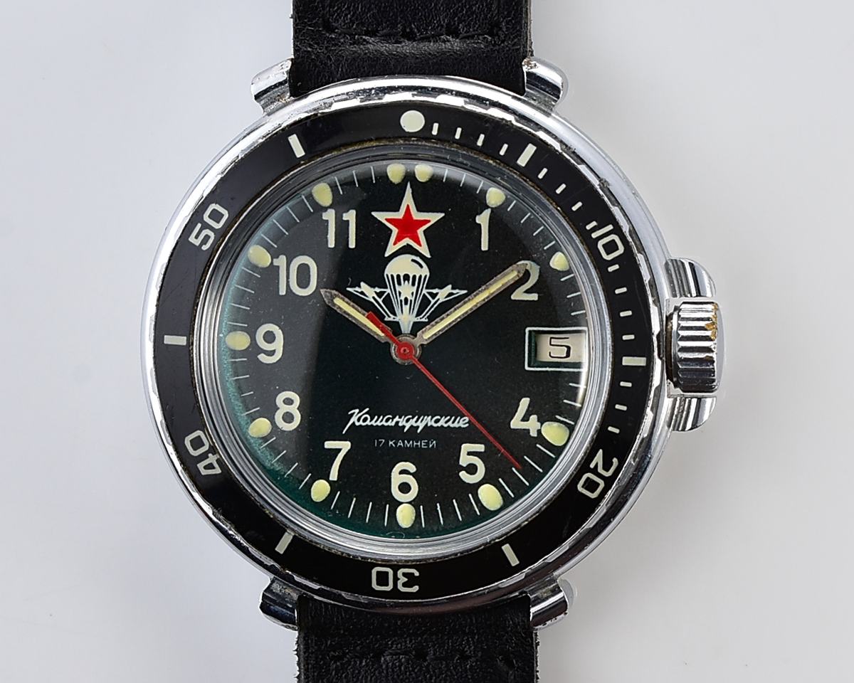 Komandirskie paratroopers mechanical wristwatch for airborn troops