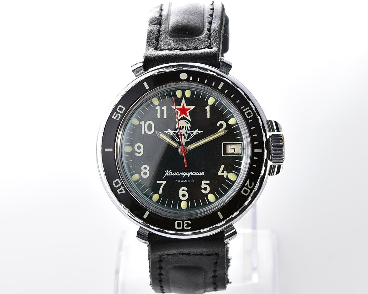 Komandirskie paratroopers mechanical wristwatch for airborn troops