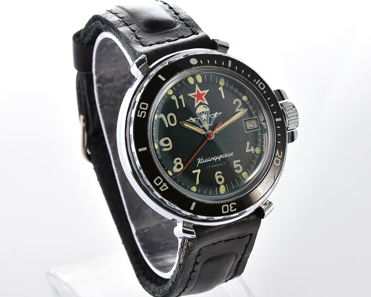 Komandirskie paratroopers mechanical wristwatch for airborn troops