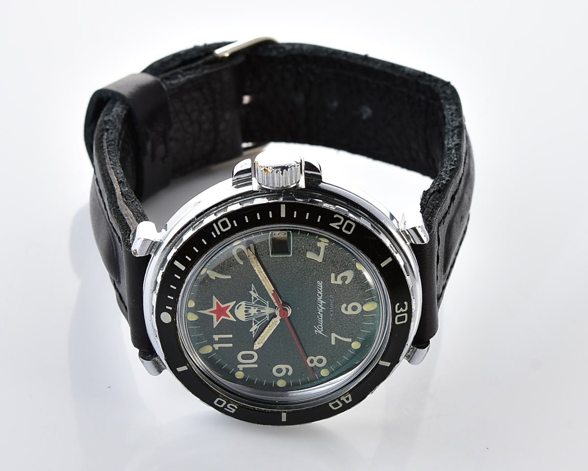 Komandirskie paratroopers mechanical wristwatch for airborn troops