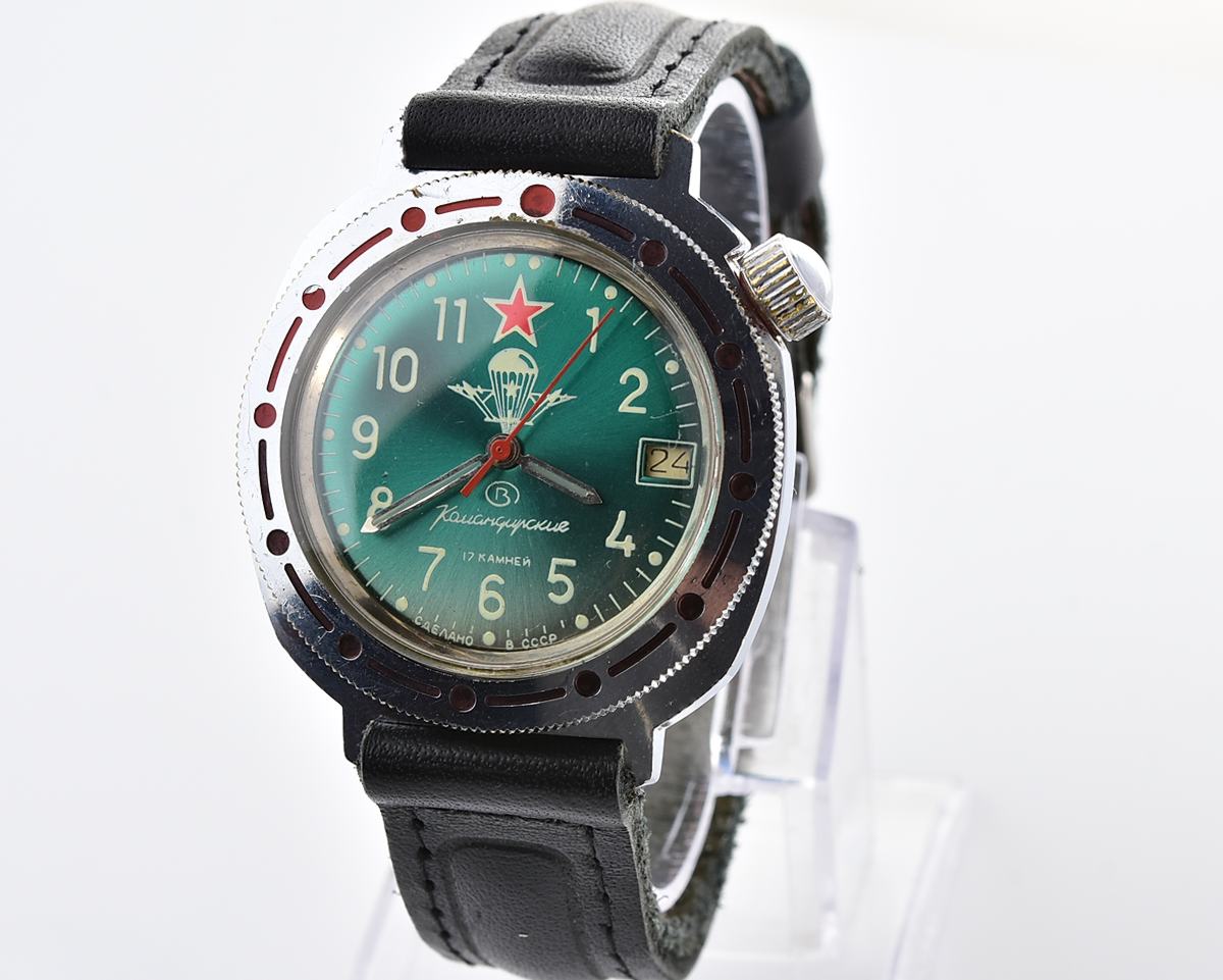 Vostok Komandirskie Paratroopers mechanical wristwatch for landing troops