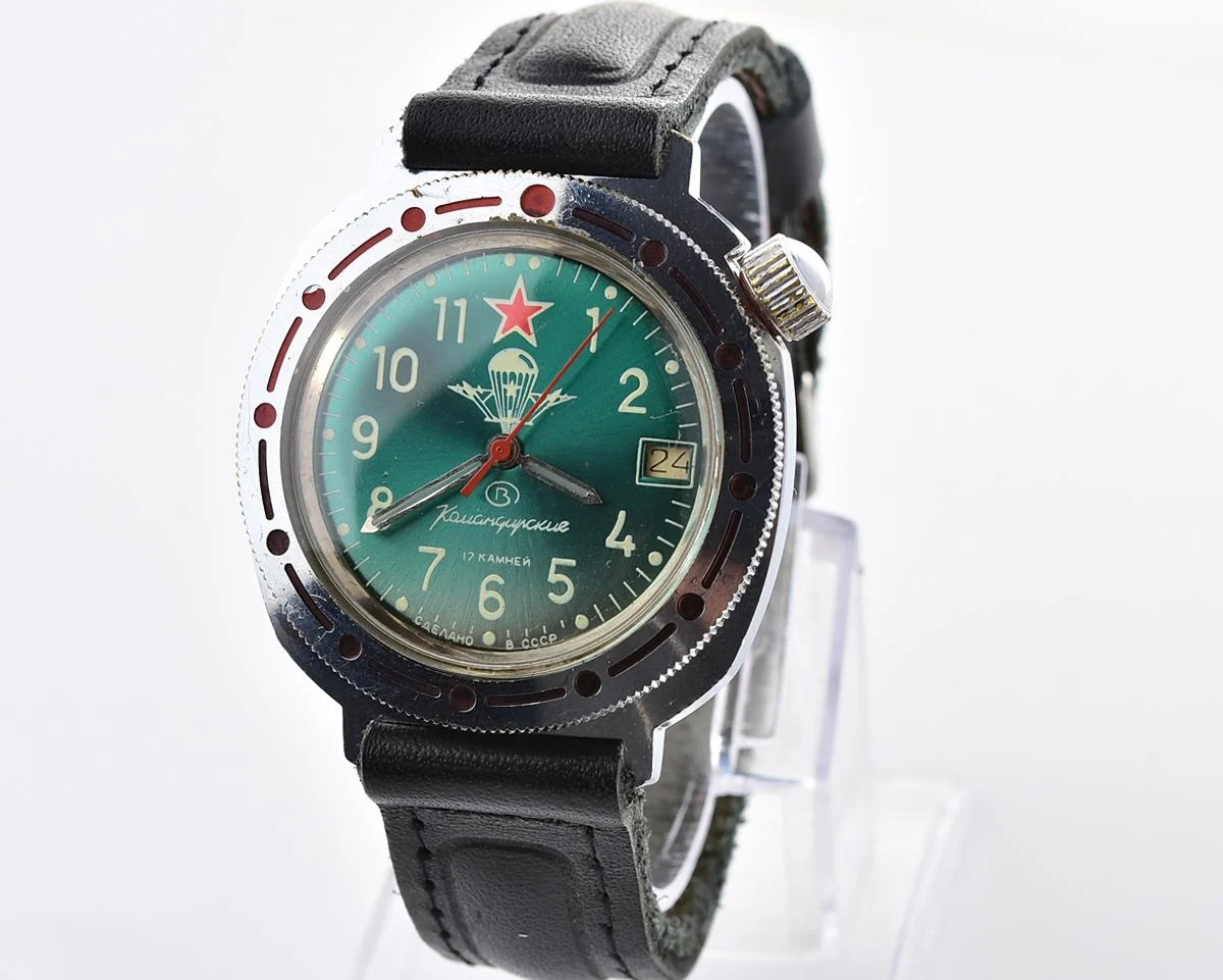 Vostok Komandirskie Paratroopers mechanical wristwatch for landing troops