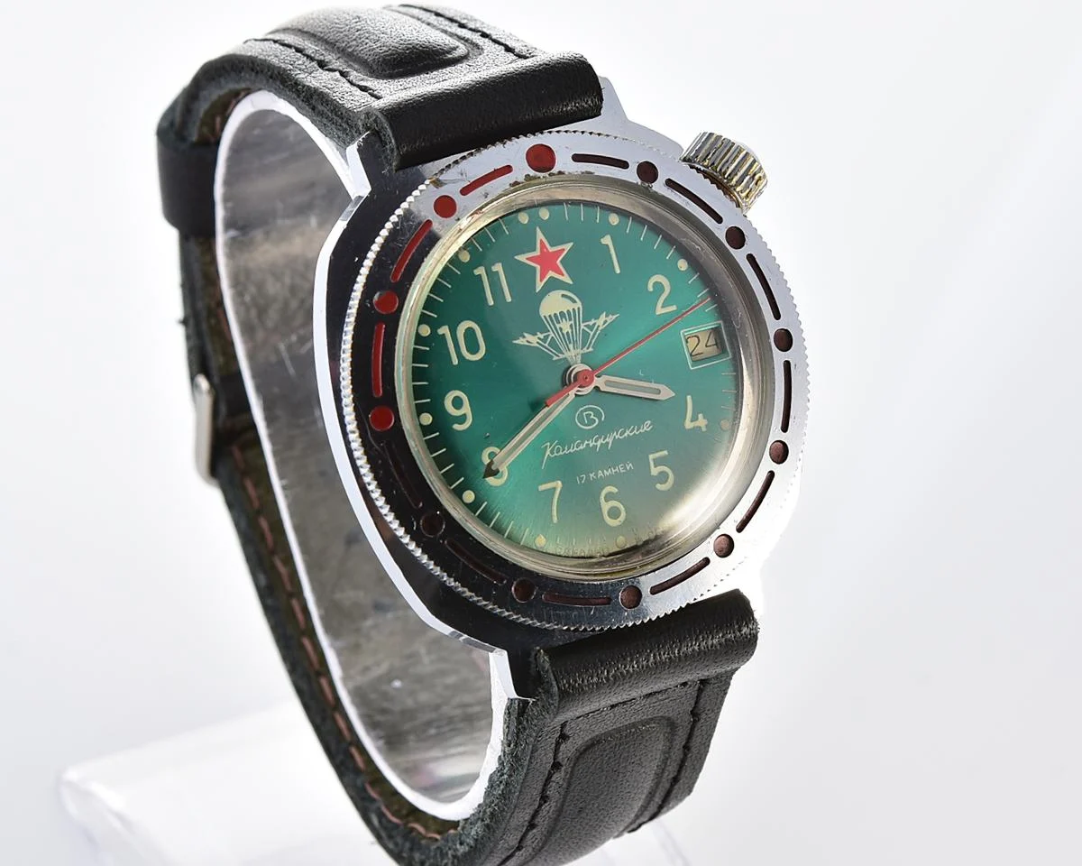Vostok Komandirskie Paratroopers mechanical wristwatch for landing troops