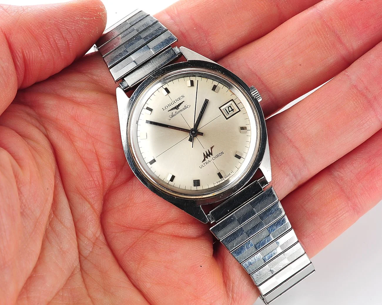Longines Ultra-Chron Swiss high-beat vintage mechanical watch from 1970