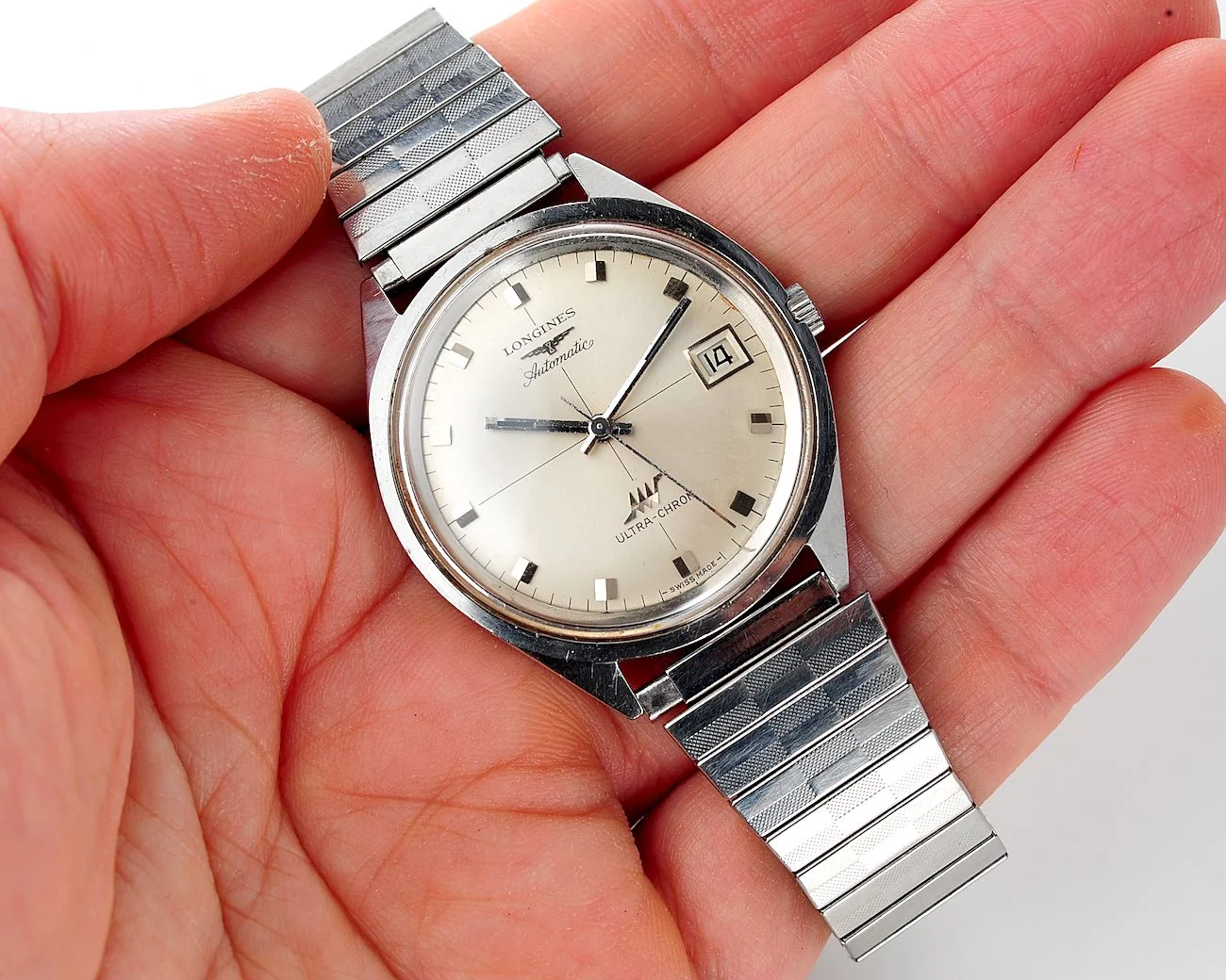 Longines Ultra-Chron Swiss high-beat vintage mechanical watch from 1970