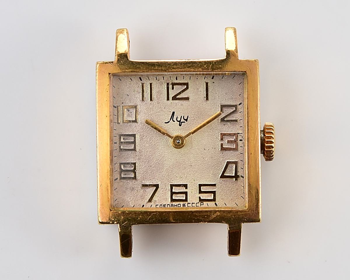 LUCH soviet vintage gold-plated ladies watch - with box & passport from February 1975