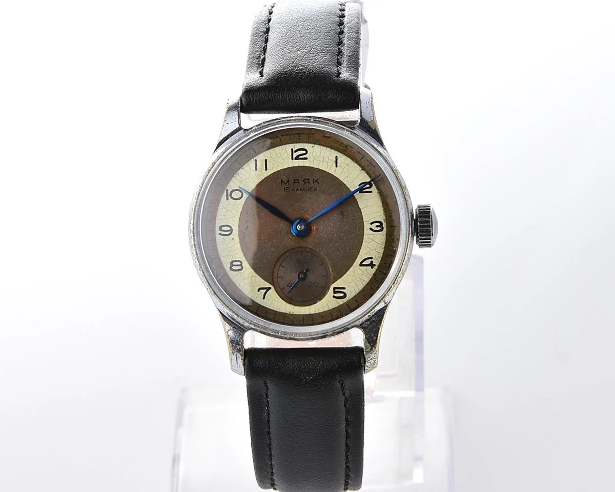 Vintage Soviet Mayak mechanical watch, 1MChZ, 2nd quarter of 1955