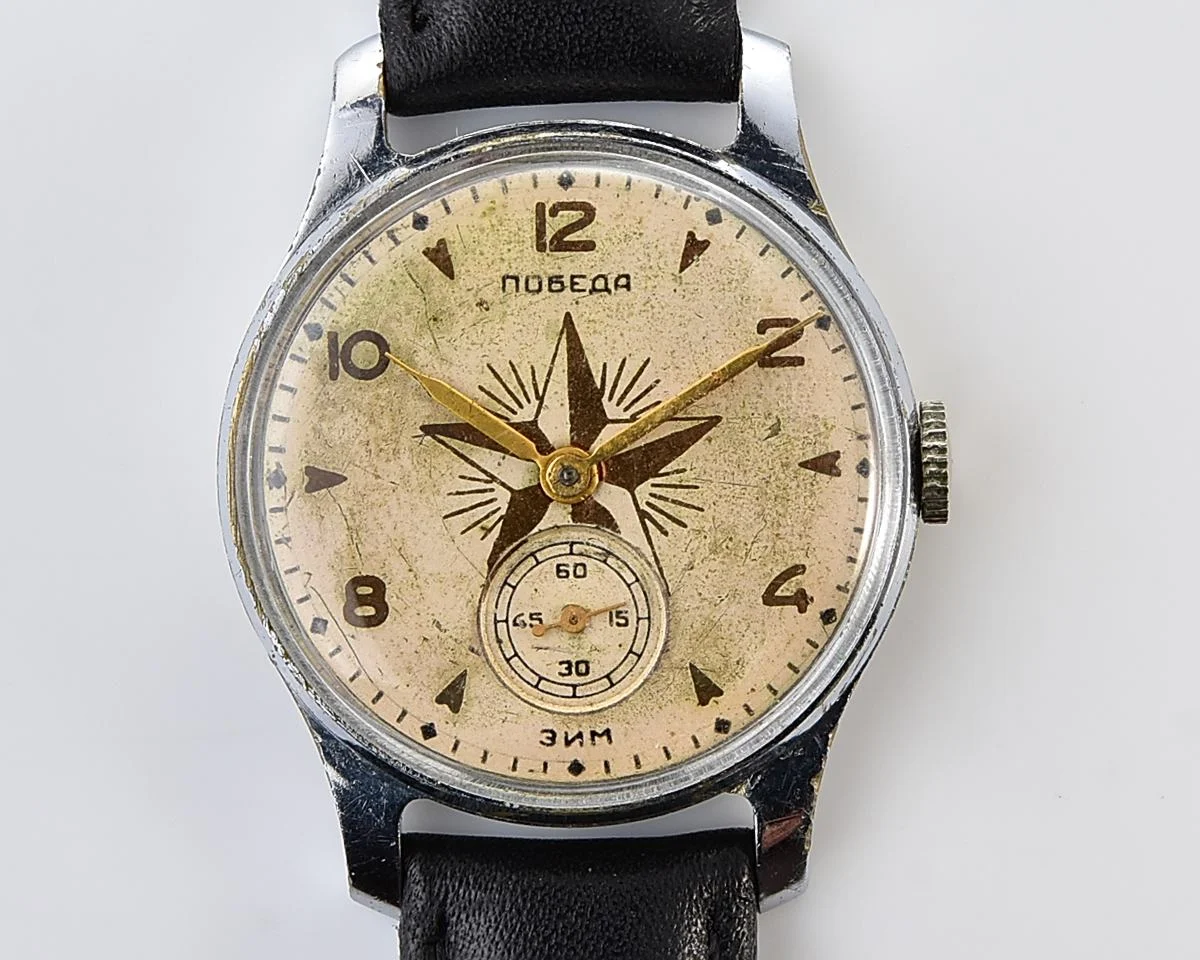 Rare! Vintage Soviet mechanical watch Pobeda Star, the 3rd quarter 1955