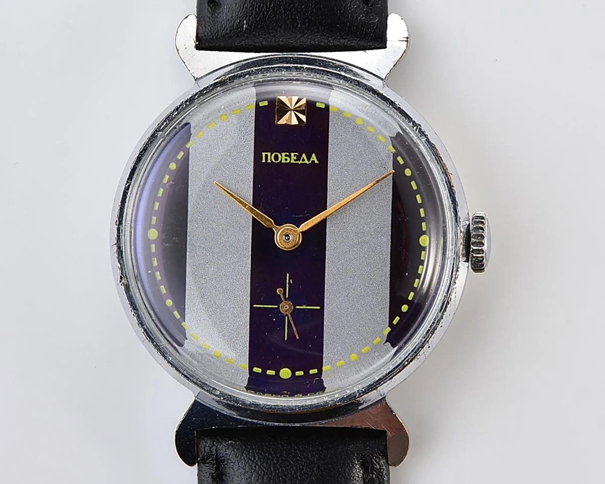 Soviet Pobeda vintage mechanical wristwatch