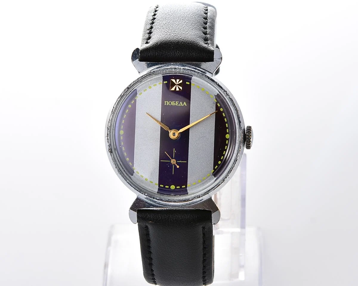 Soviet Pobeda vintage mechanical wristwatch