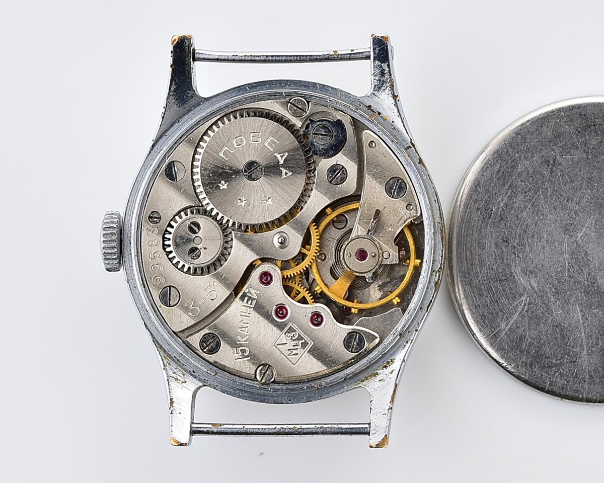 Vintage soviet mechanical watch POBEDA, 1MChZ, the 3rd quarter of 1951!