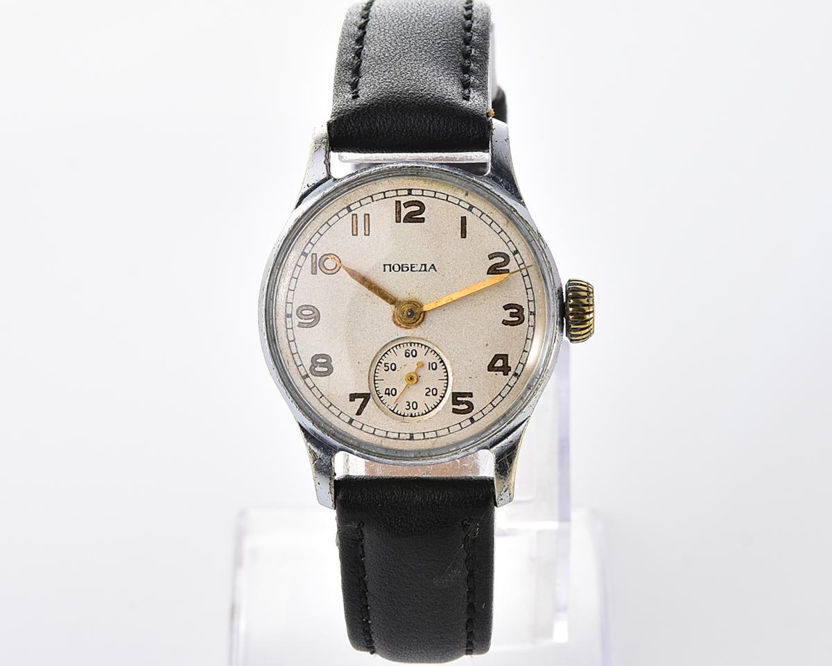 Excellent soviet mechanical POBEDA watch, ChChZ, the 2nd quarter of 1955