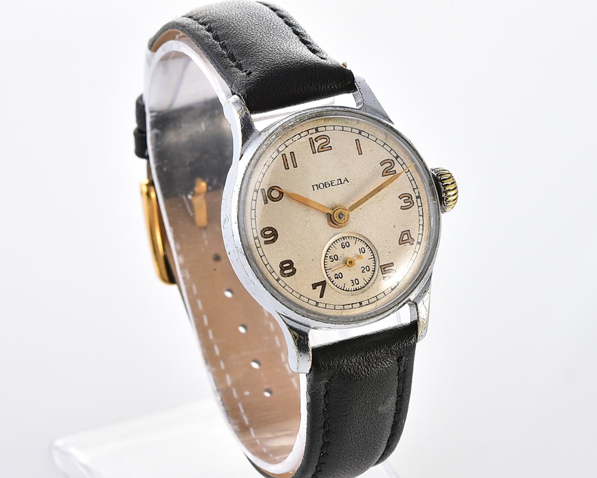 Excellent soviet mechanical POBEDA watch, ChChZ, the 2nd quarter of 1955