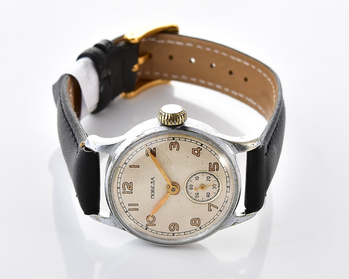 Excellent soviet mechanical POBEDA watch, ChChZ, the 2nd quarter of 1955