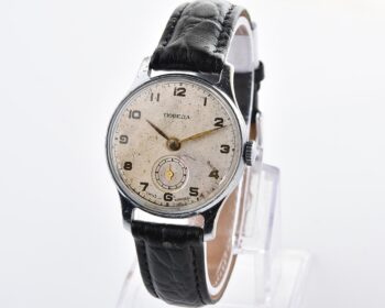 Vintage soviet mechanical POBEDA wrist watch, 1MChZ, the 2nd quarter 1955
