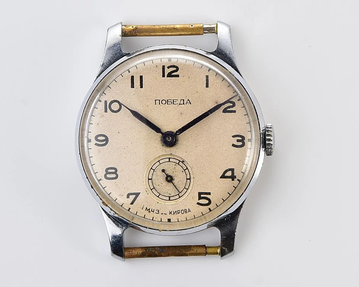 Vintage Soviet mechanical watch Pobeda, 1MChZ factory, the 3rd quarter of 1953!