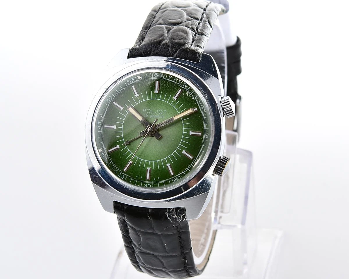Excellent vintage Soviet Poljot-cricket mechanical watch with alarm function