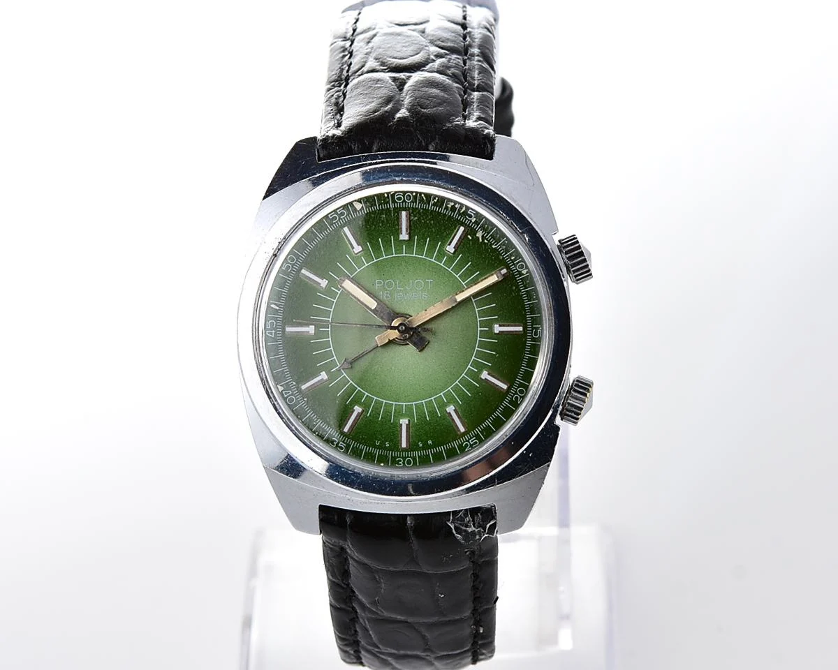 Excellent vintage Soviet Poljot-cricket mechanical watch with alarm function