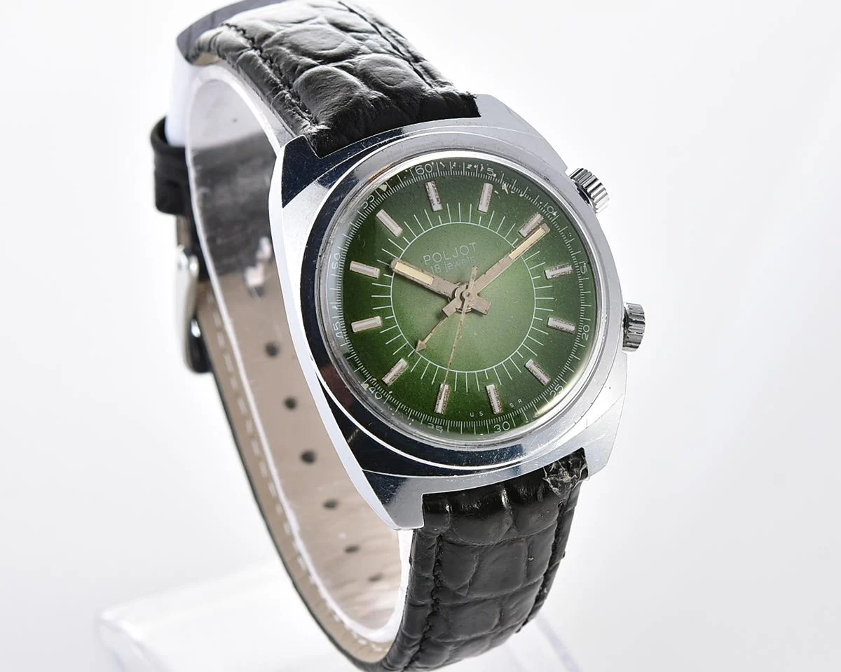 Excellent vintage Soviet Poljot-cricket mechanical watch with alarm function