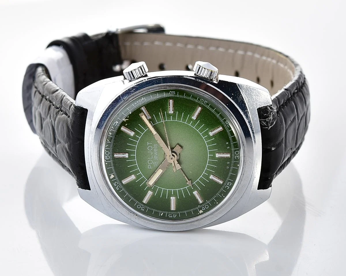 Excellent vintage Soviet Poljot-cricket mechanical watch with alarm function