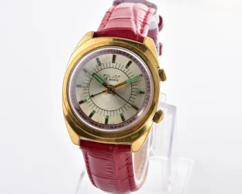 Vintage Soviet Poljot-cricket mechanical wristwatch with alarm function