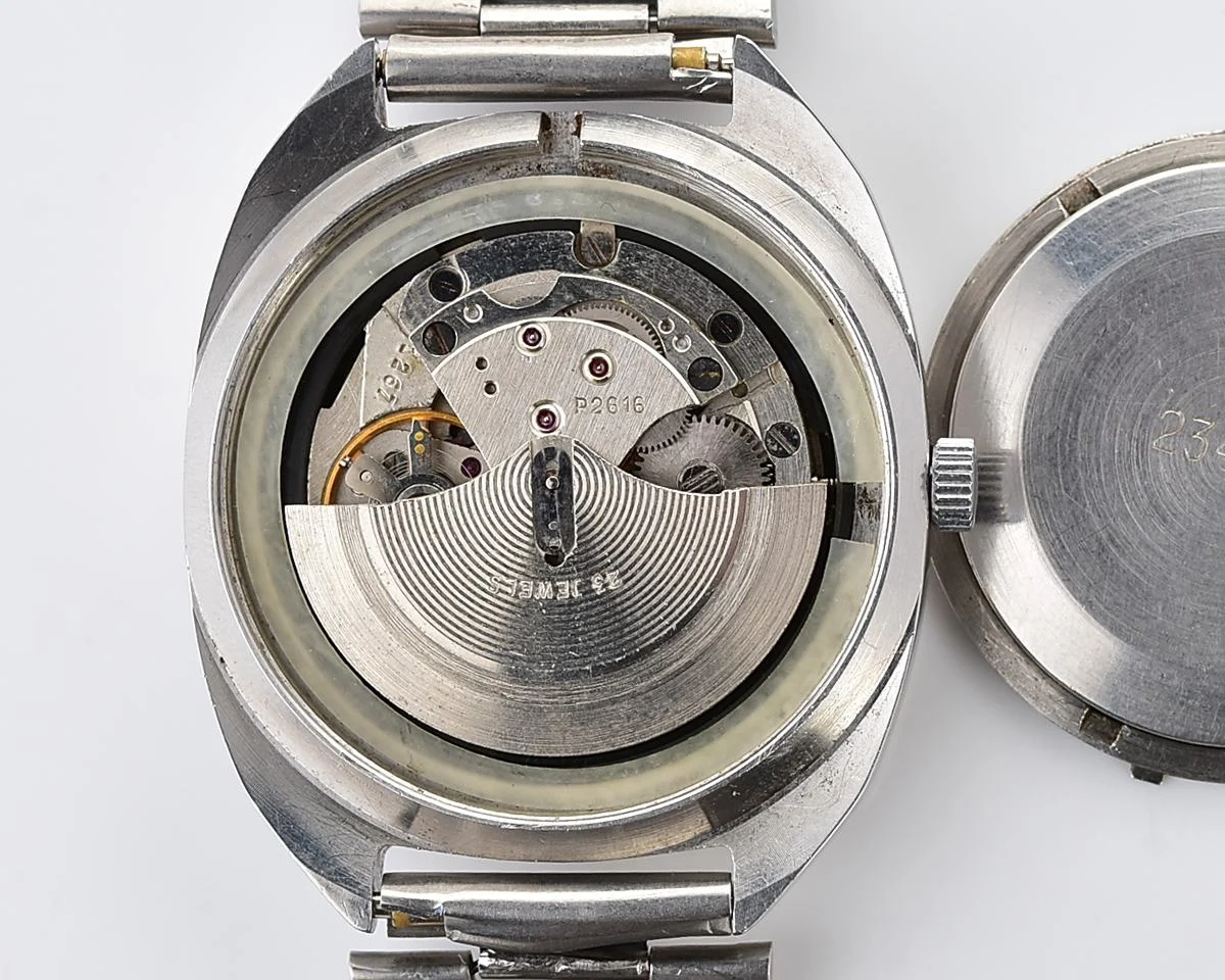 Poljot "55G"(Aeroflot) automatic mechanical watch in stainless steel body