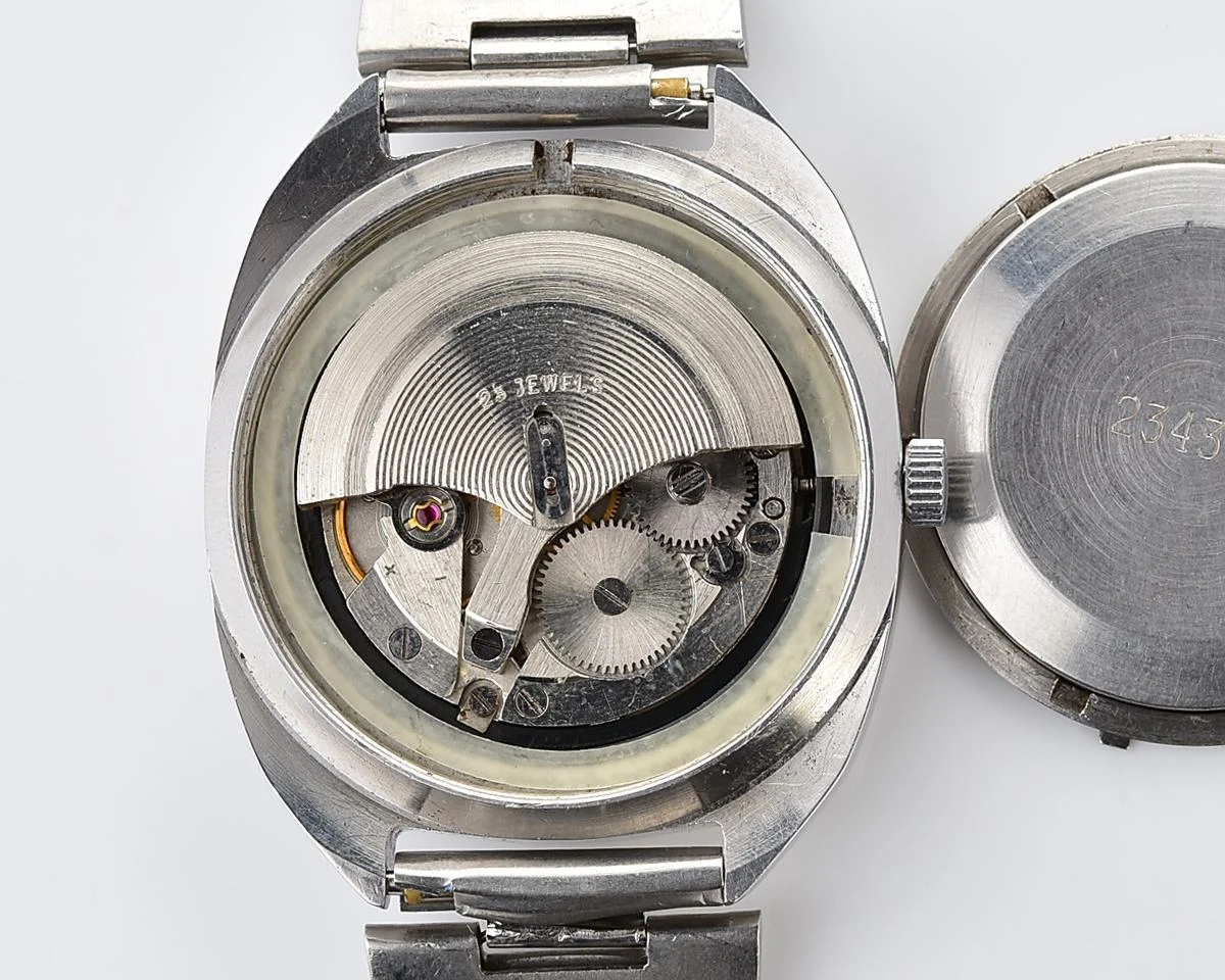 Poljot "55G"(Aeroflot) automatic mechanical watch in stainless steel body