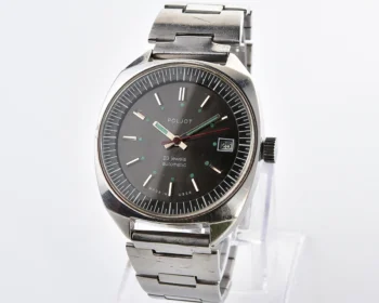 Poljot "55G"(Aeroflot) automatic mechanical watch in stainless steel body