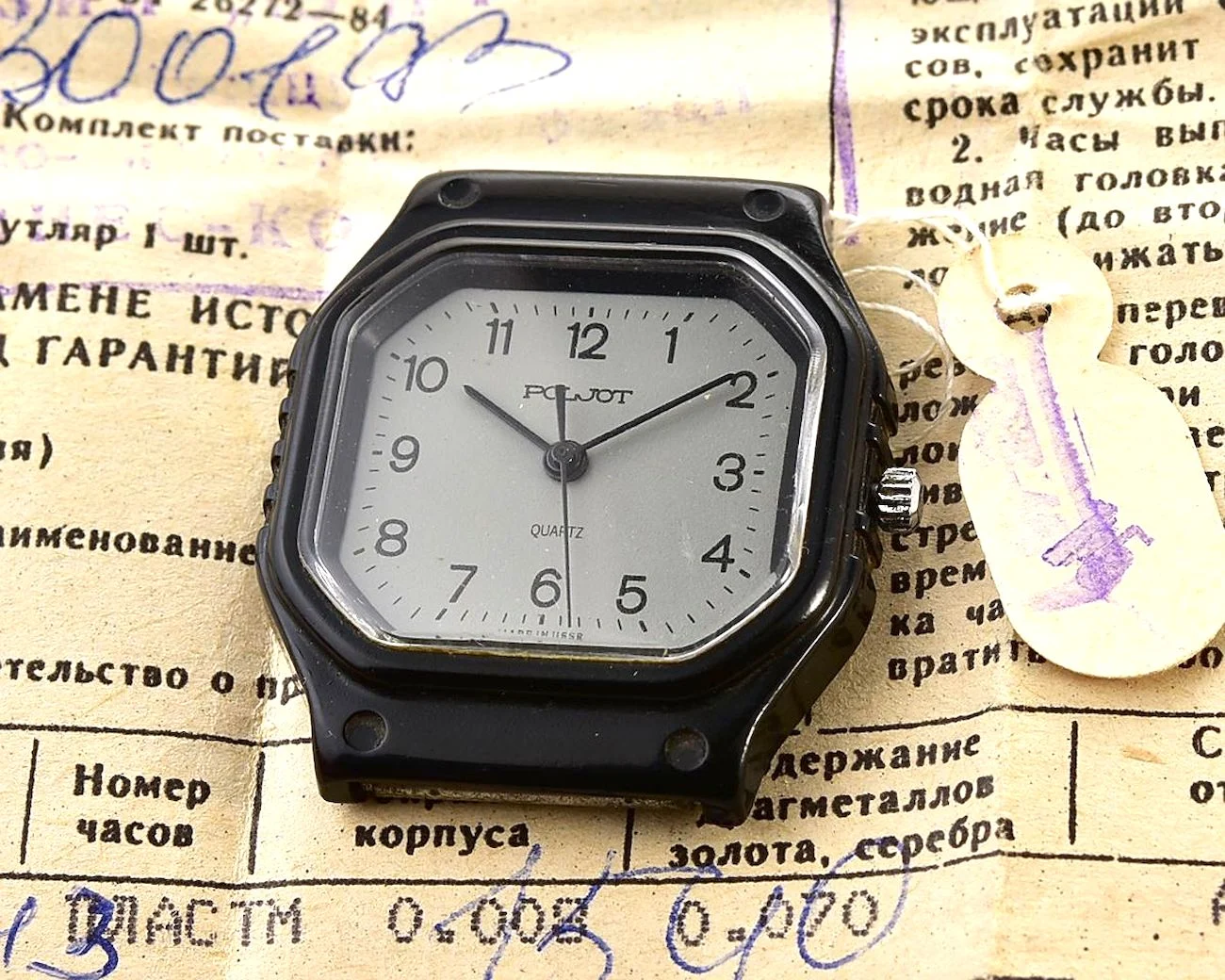 TIME CAPSULE: Soviet Poljot watch with quartz movement - New Old Stock (NOS)!