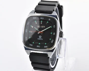 Large Soviet Poljot vintage quartz wristwatch