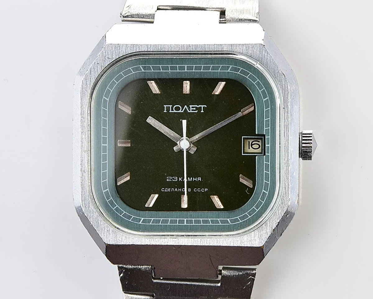 Soviet mechanical Poljot with automatic self-winding movement