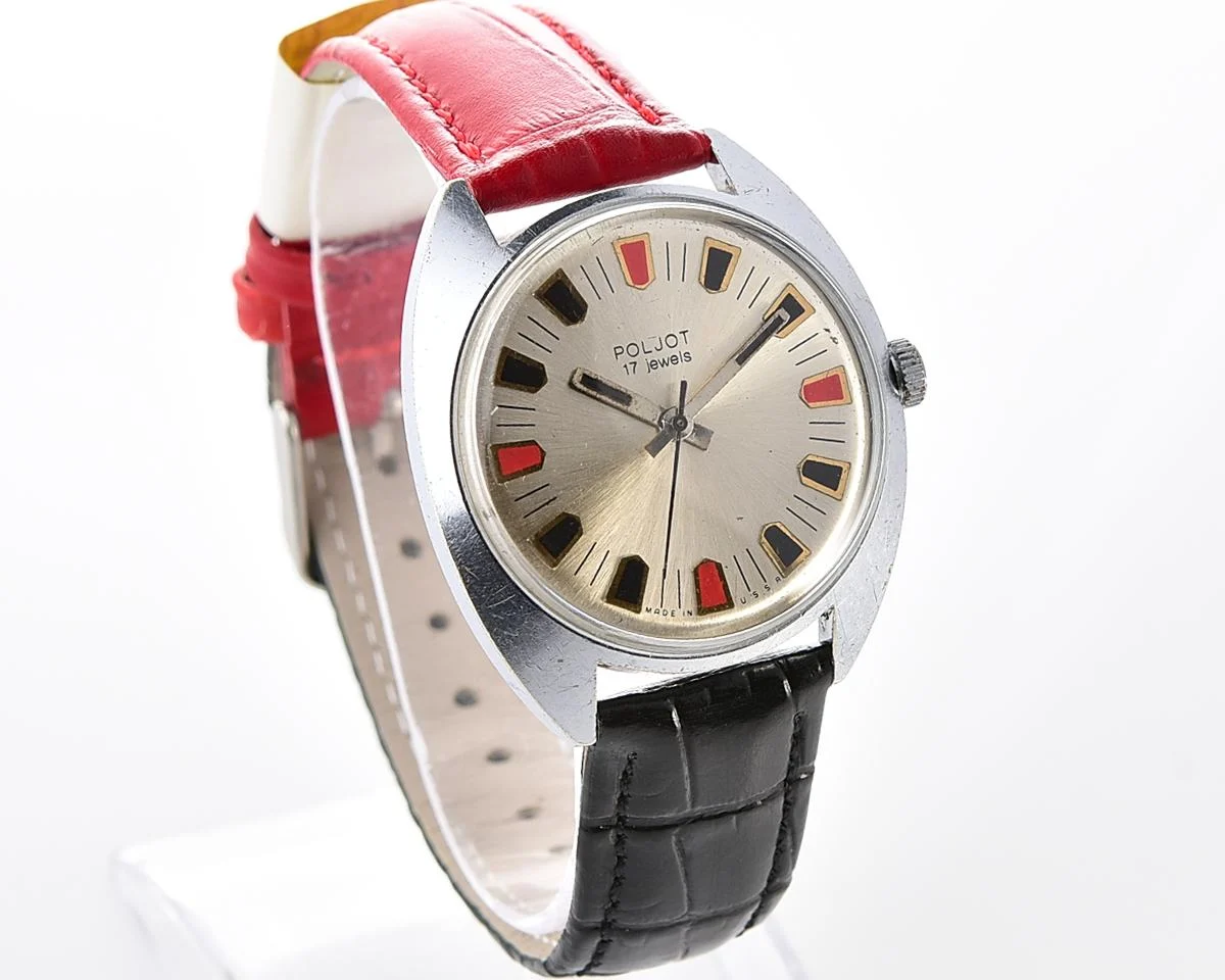 Soviet Wostok (Vostok) vintage mechanical wristwatch with uncommon dial