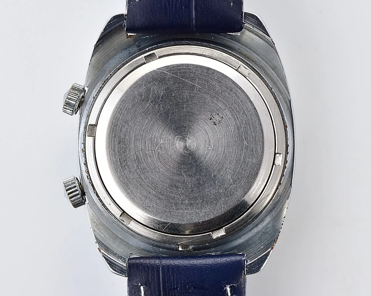 Excellent vintage Soviet Poljot-cricket mechanical watch with alarm function - jeans dial!