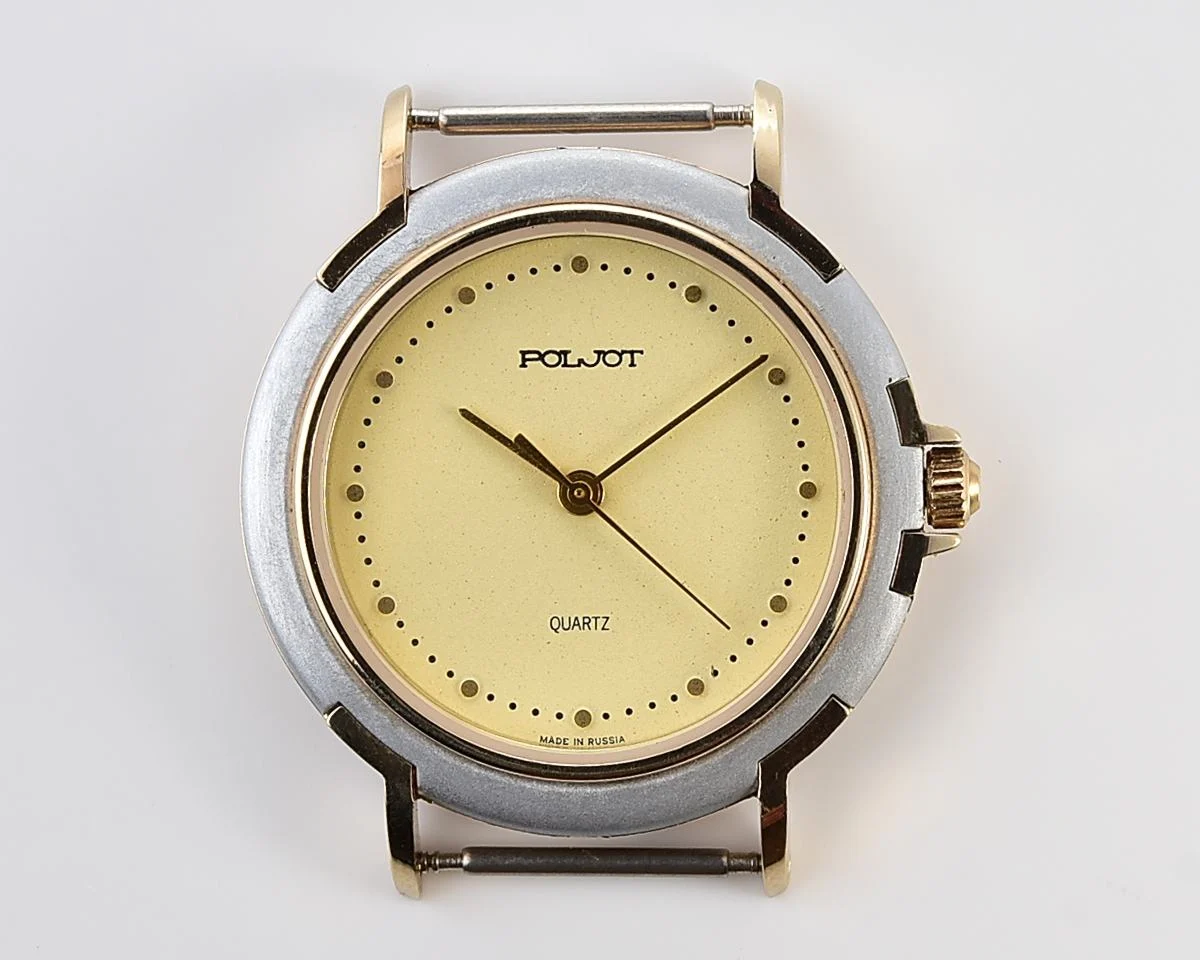 TIME CAPSULE: Soviet Poljot wrist watch with quartz movement – New Old Stock (NOS)!
