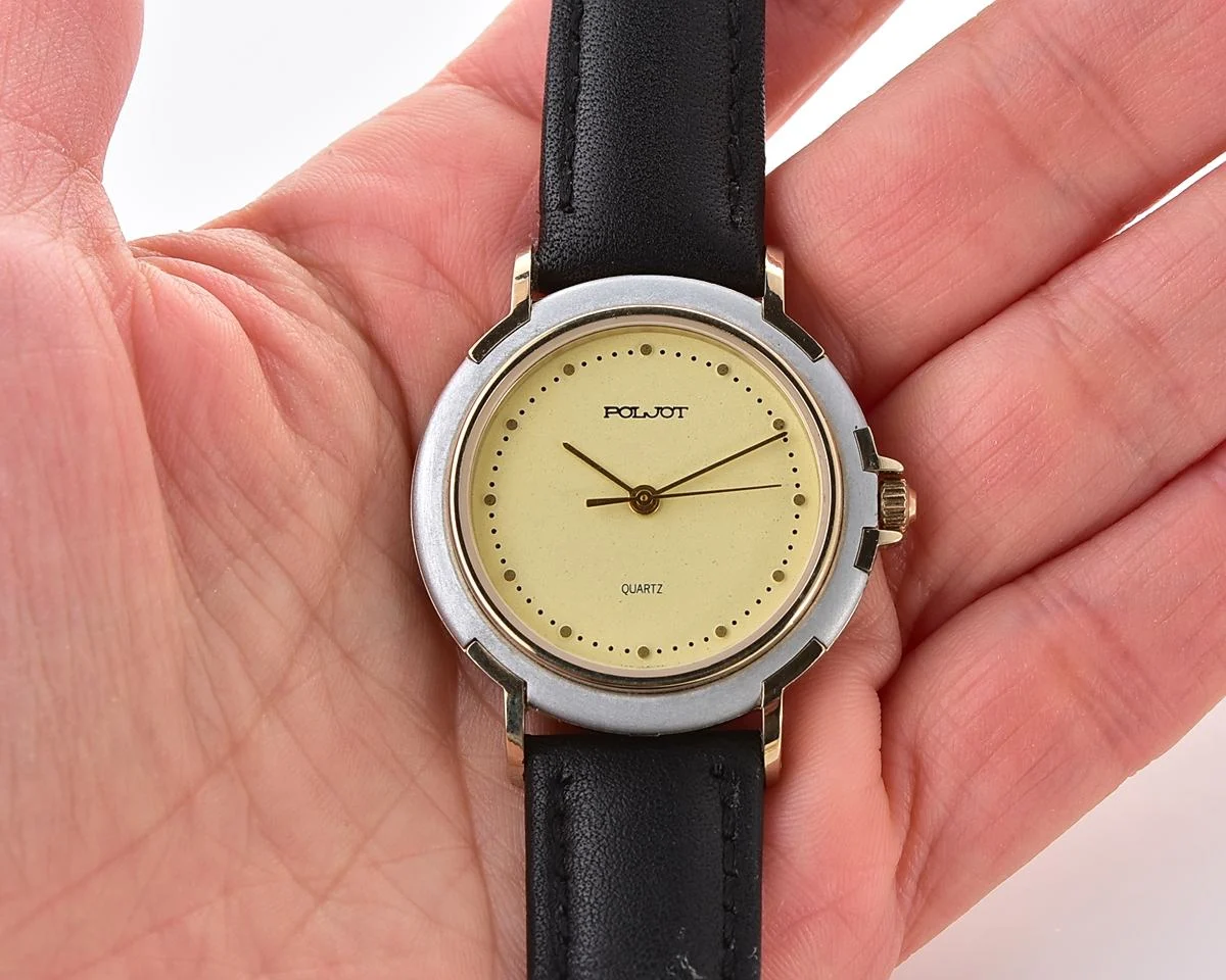 TIME CAPSULE: Soviet Poljot wrist watch with quartz movement – New Old Stock (NOS)!