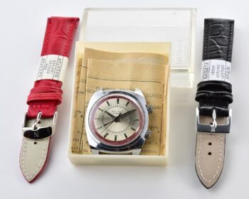 Vintage soviet POLJOT-cricket mechanical watch with alarm function - complete with box & passport!