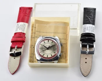 Vintage Soviet Poljot-cricket mechanical watch with alarm function - complete with box & passport!