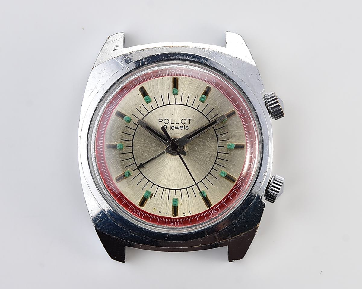 Vintage soviet POLJOT-cricket mechanical watch with alarm function - complete with box & passport!