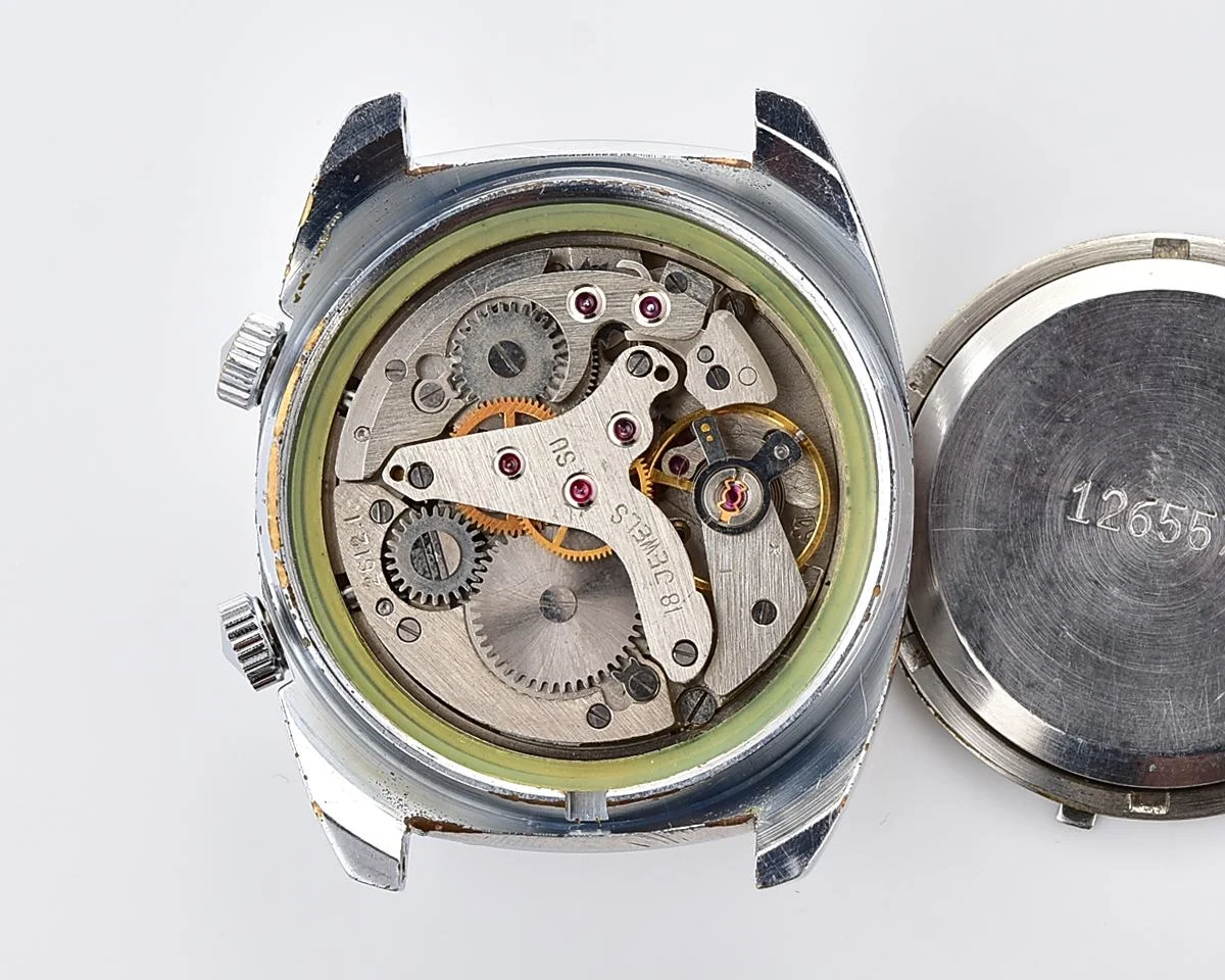 Vintage Soviet Poljot-cricket mechanical watch with alarm function - complete with box & passport!