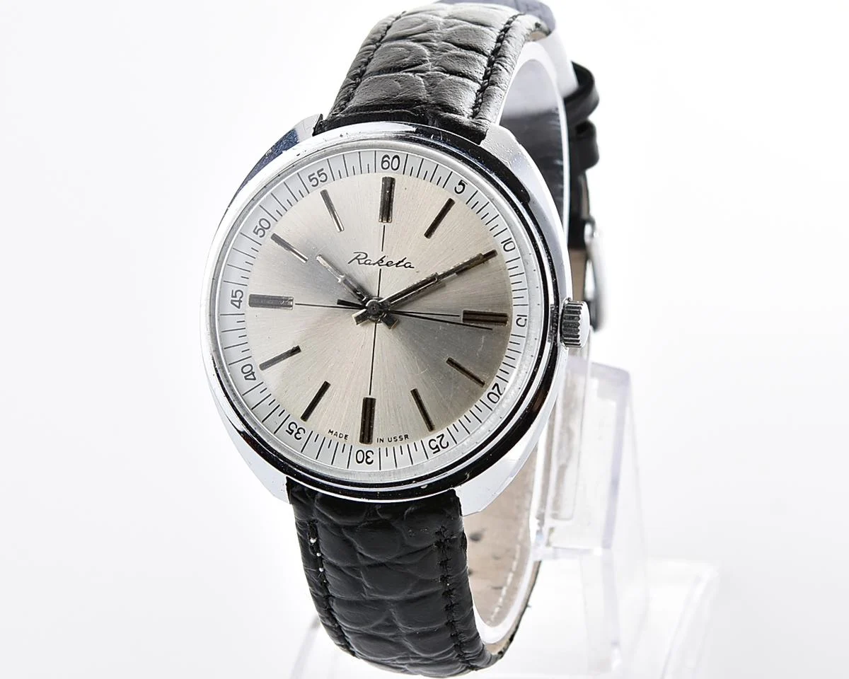 Vintage Soviet Raketa mechanical wristwatch