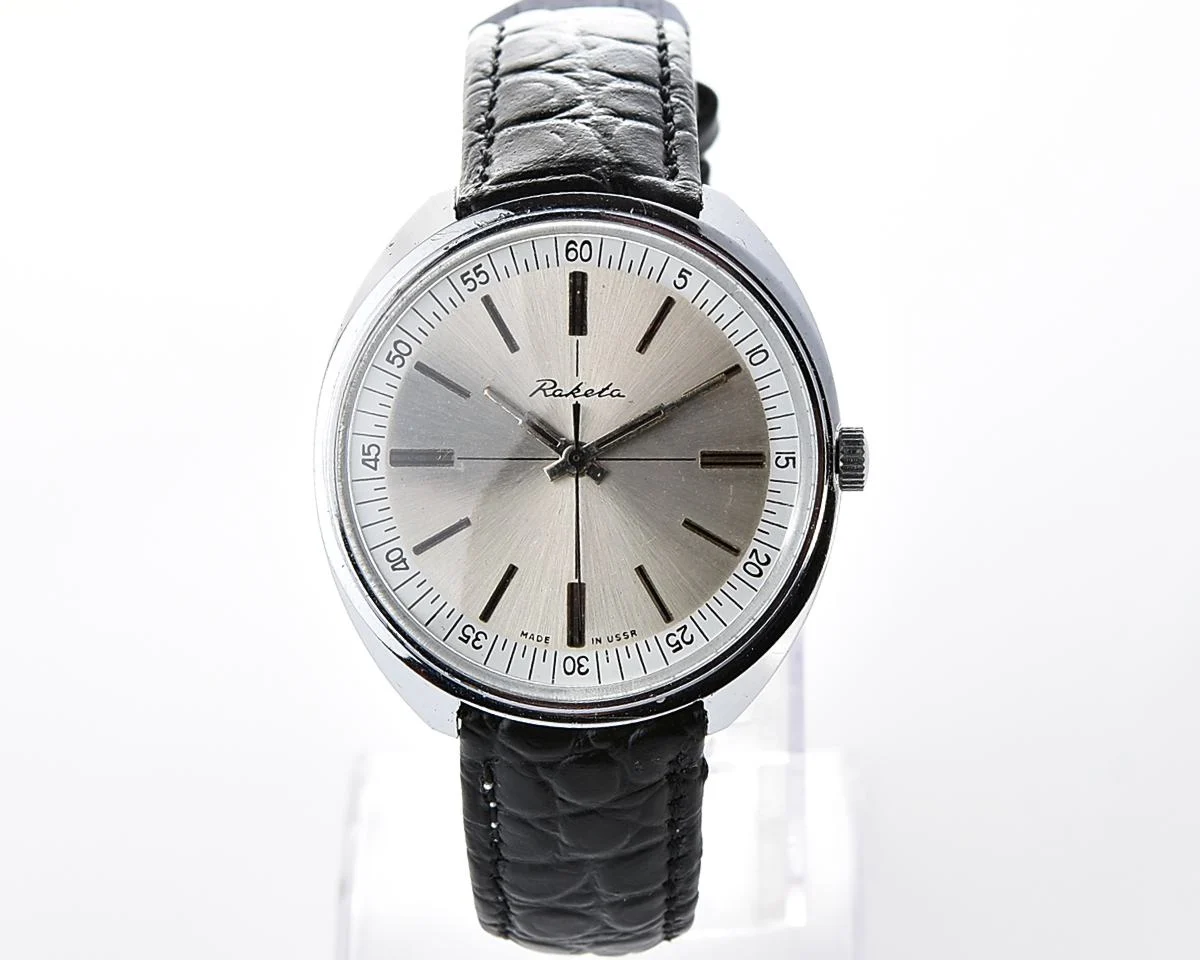Vintage Soviet Raketa mechanical wristwatch