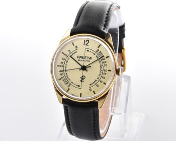 Excellent soviet automatic medical RAKETA "MEDICINE" quartz watch with pulse scale!